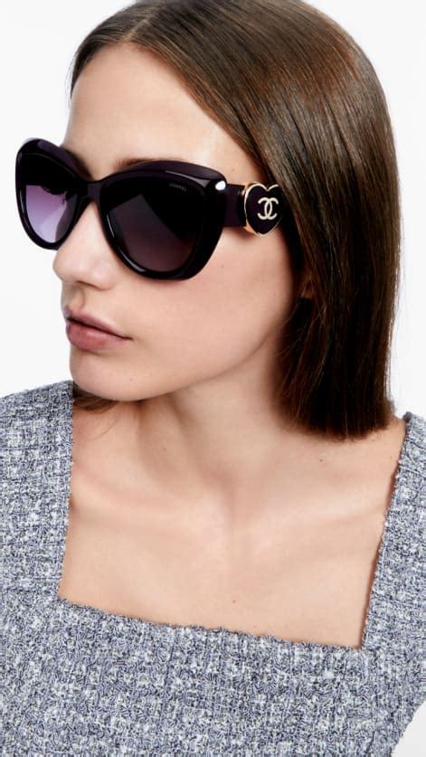 chanel cream sunglasses|Chanel sunglasses with clear sides.